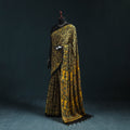 Natural dyed modal silk kutch hand block print ajrakh saree
