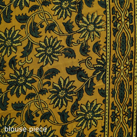 Natural dyed modal silk kutch hand block print ajrakh saree