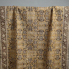 Natural dyed pedana kalamkari printed handloom cotton towel