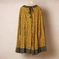  24 Kali Ajrakh Block Printed Patchwork Cotton Long Skirt 