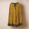  24 Kali Ajrakh Block Printed Patchwork Cotton Long Skirt 