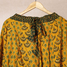  24 Kali Ajrakh Block Printed Patchwork Cotton Long Skirt 