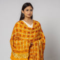 Buy Kutch Bandhani Tie-Dye Zari Checks Modal Silk Dupatta l iTokri.com