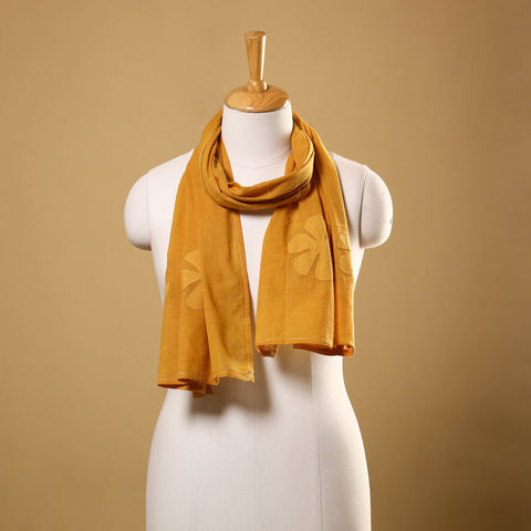  Cut Work Mul Cotton Orange Barmer Applique Stole