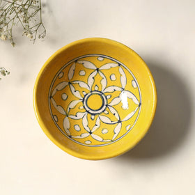  Yellow Original Blue Pottery Ceramic Bowl (4 x 4 in) 47 