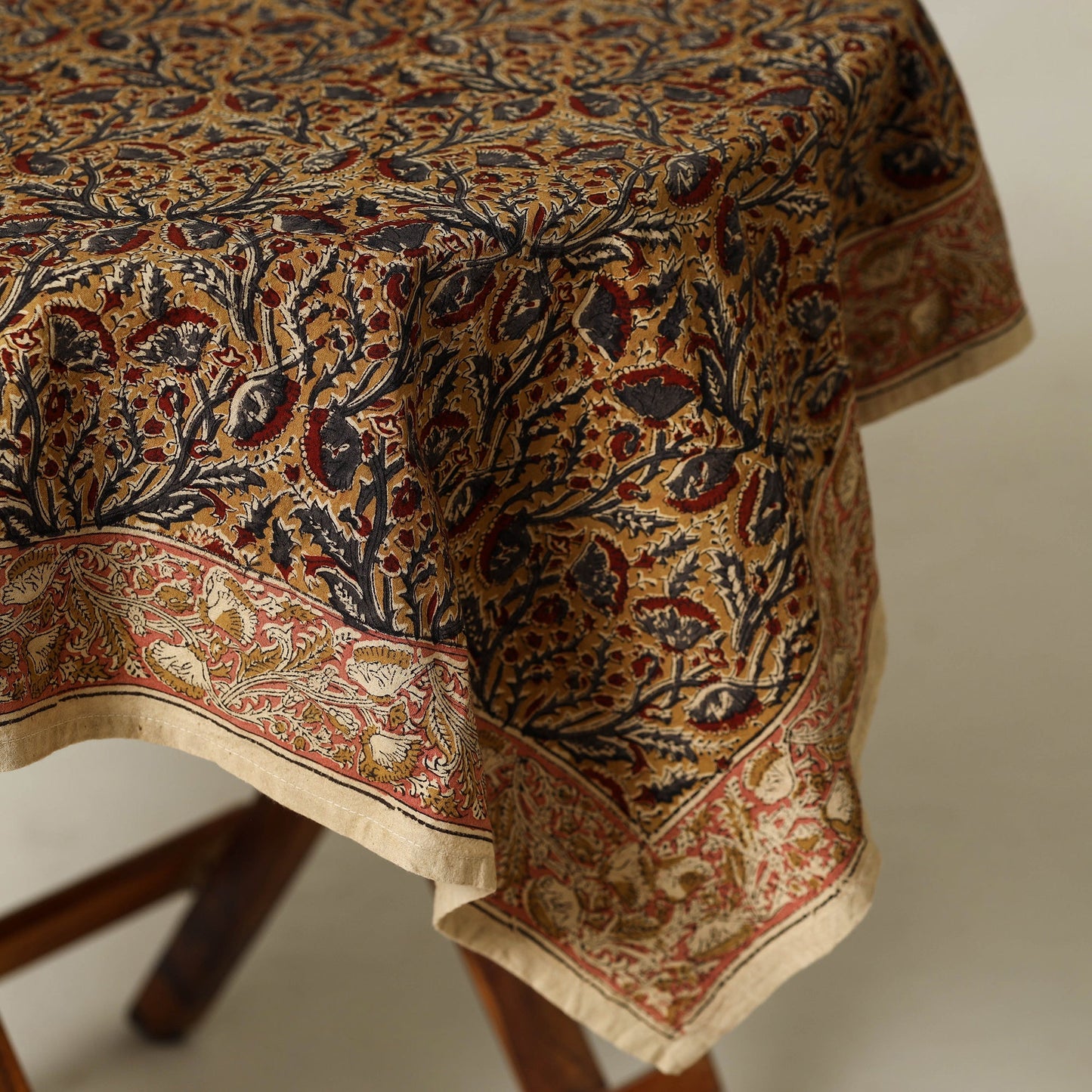 Yellow - original pedana kalamkari natural dyed cotton