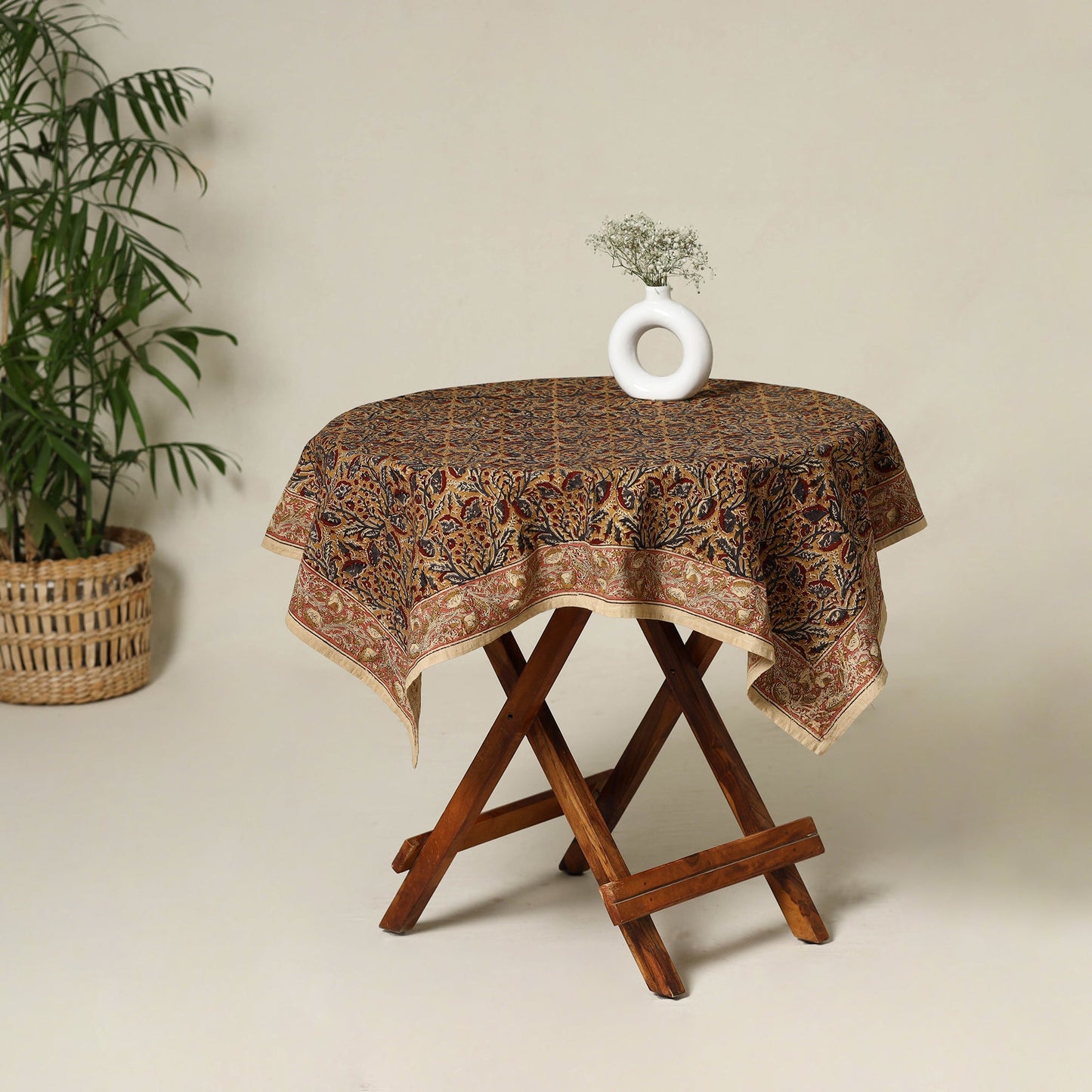 Yellow - original pedana kalamkari natural dyed cotton