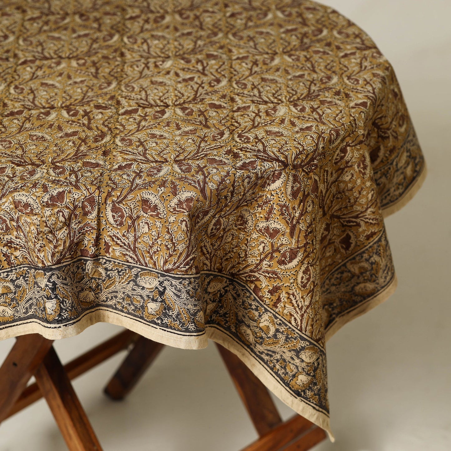 Yellow - original pedana kalamkari natural dyed cotton