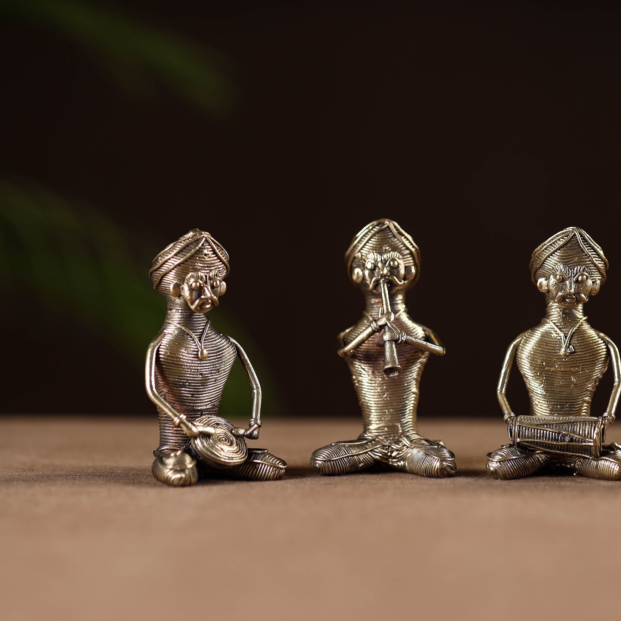 Pagdi musician - tribal odisha dokra handmade home decor