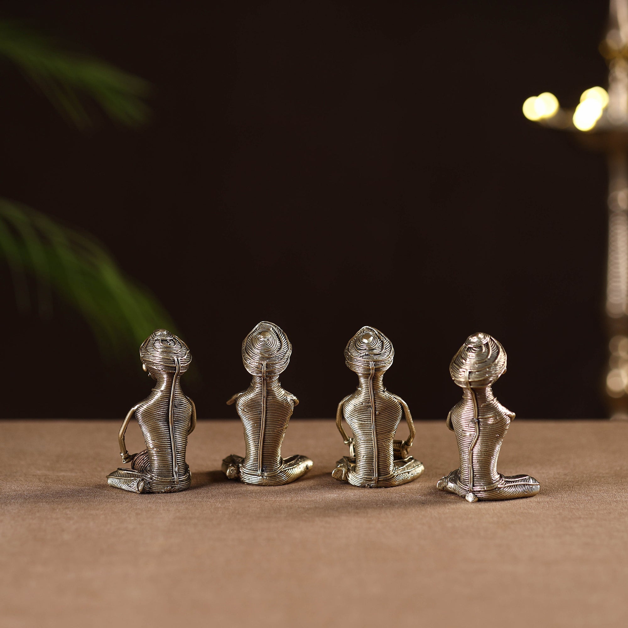 Pagdi musician - tribal odisha dokra handmade home decor