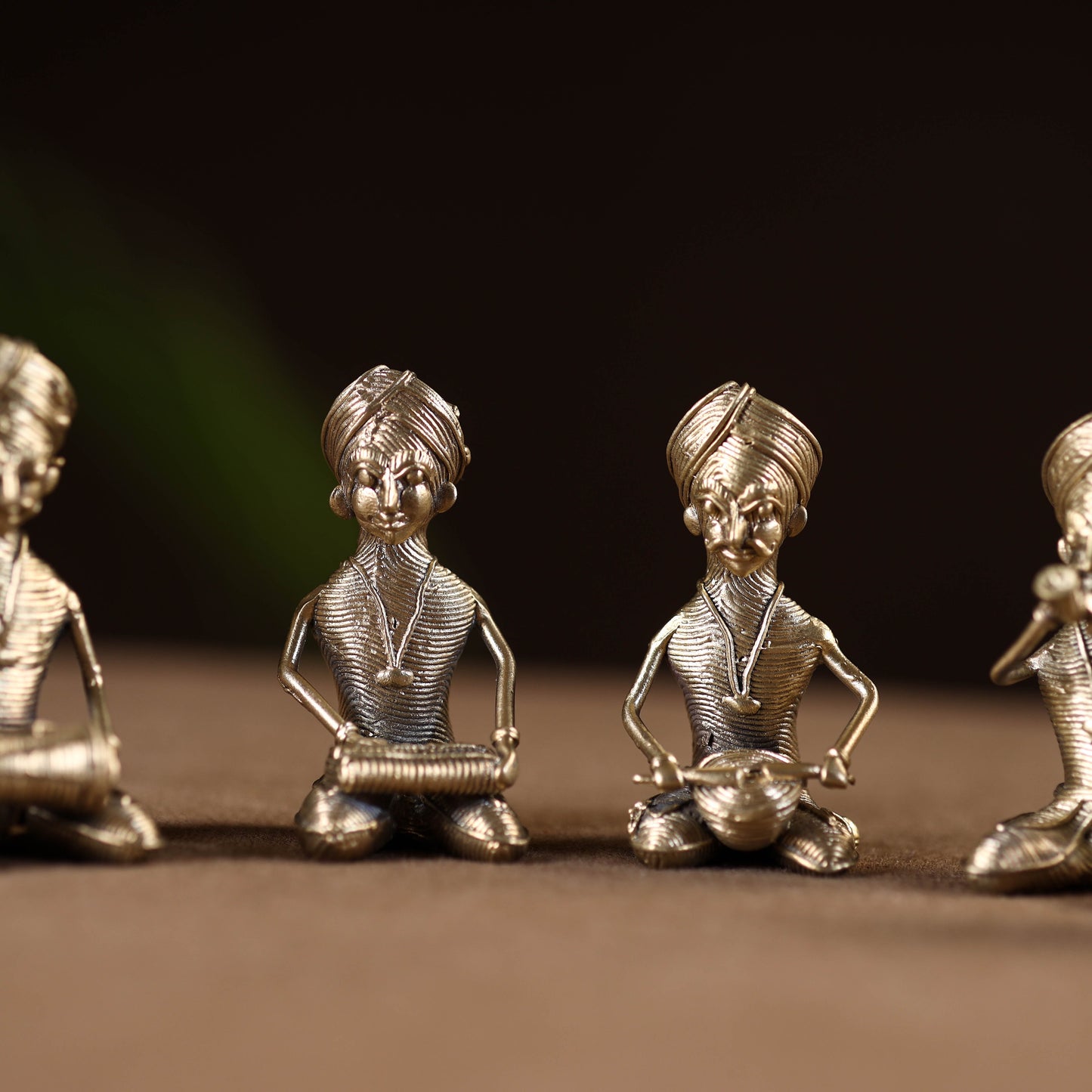 Pagdi musician - tribal odisha dokra handmade home decor