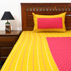 Buy Patchwork Cotton Double Jacquard Bed Sheet Set