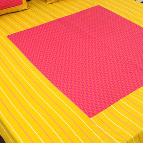 Buy Patchwork Cotton Double Jacquard Bed Sheet Set