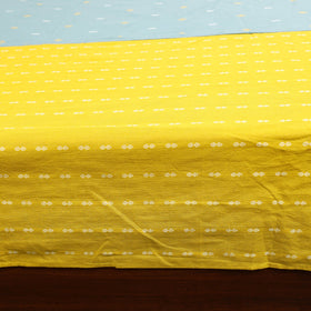 Yellow - patchwork cotton double jacquard bedsheet set 05