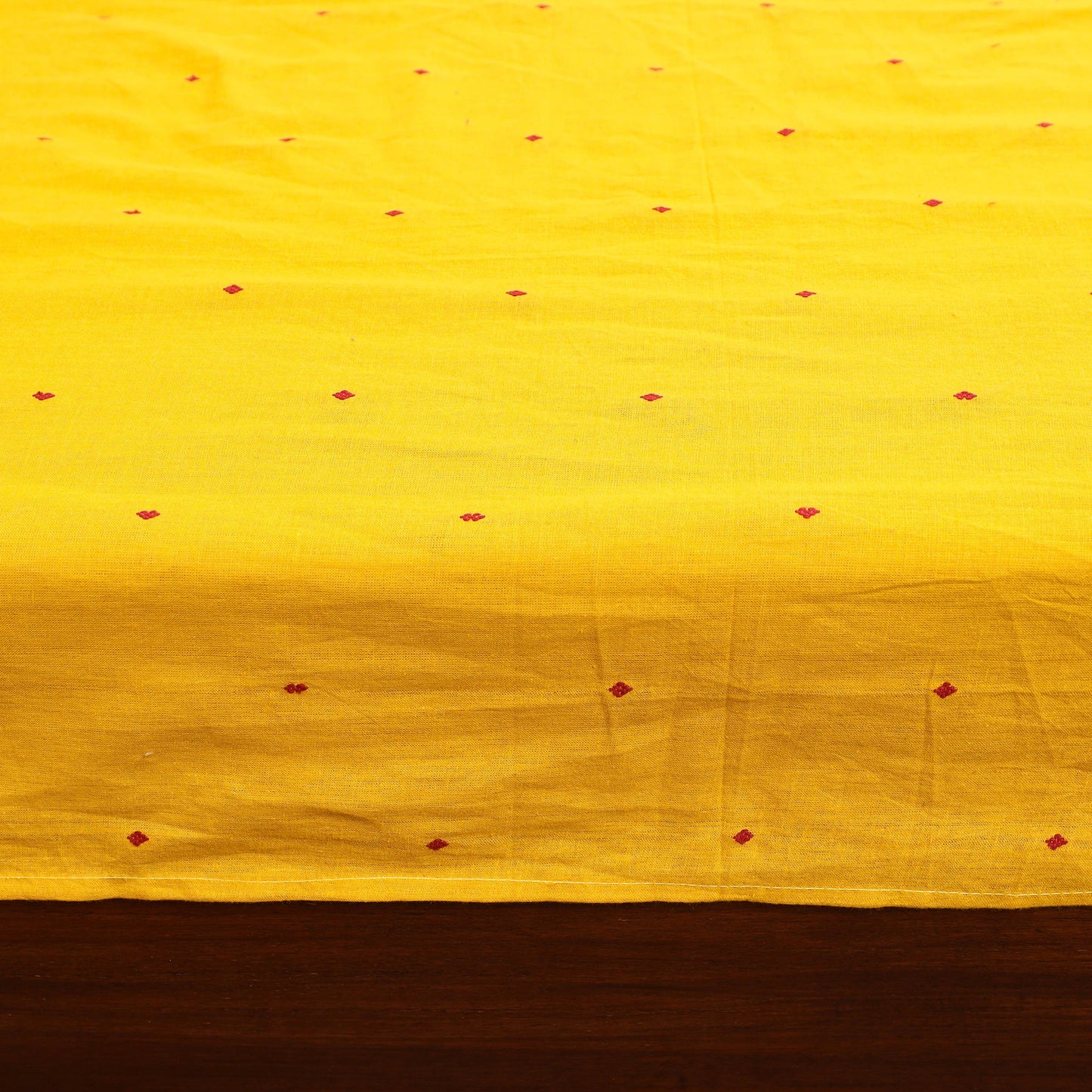 Yellow - patchwork cotton double jacquard bedsheet set 14