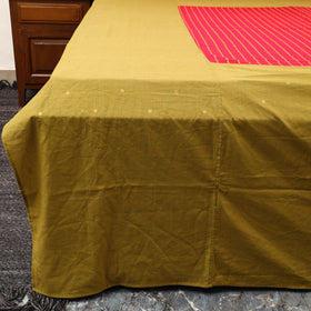 Yellow - patchwork cotton double jacquard bedsheet set 20