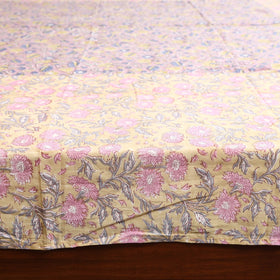 Patchwork hand double sanganeri bedsheet set (108 x 90 in)