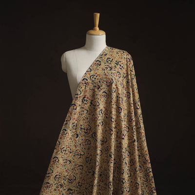 Pedana hand block print natural dyed cotton kalamkari