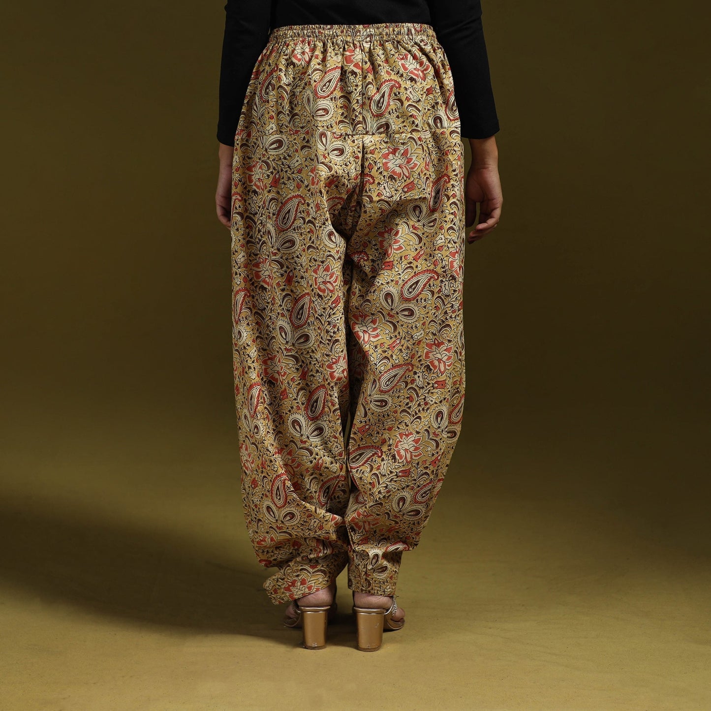 Pedana hand natural dyed cotton kalamkari salwar 08