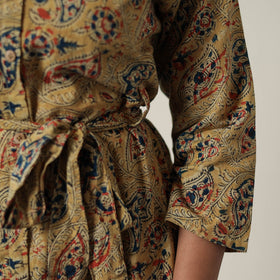 Buy Pedana Kalamkari Block Printed Cotton Dress 12 Online at iTokri.com