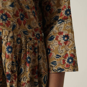  Pedana Kalamkari Block Printed Cotton Flared Dress 01 