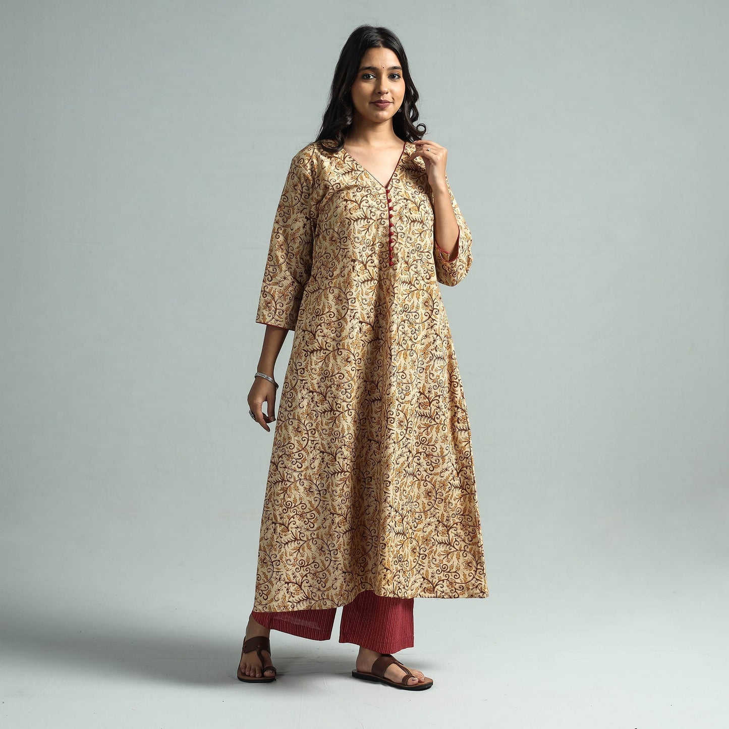 Kalamkari Kurta with Palazzo Set