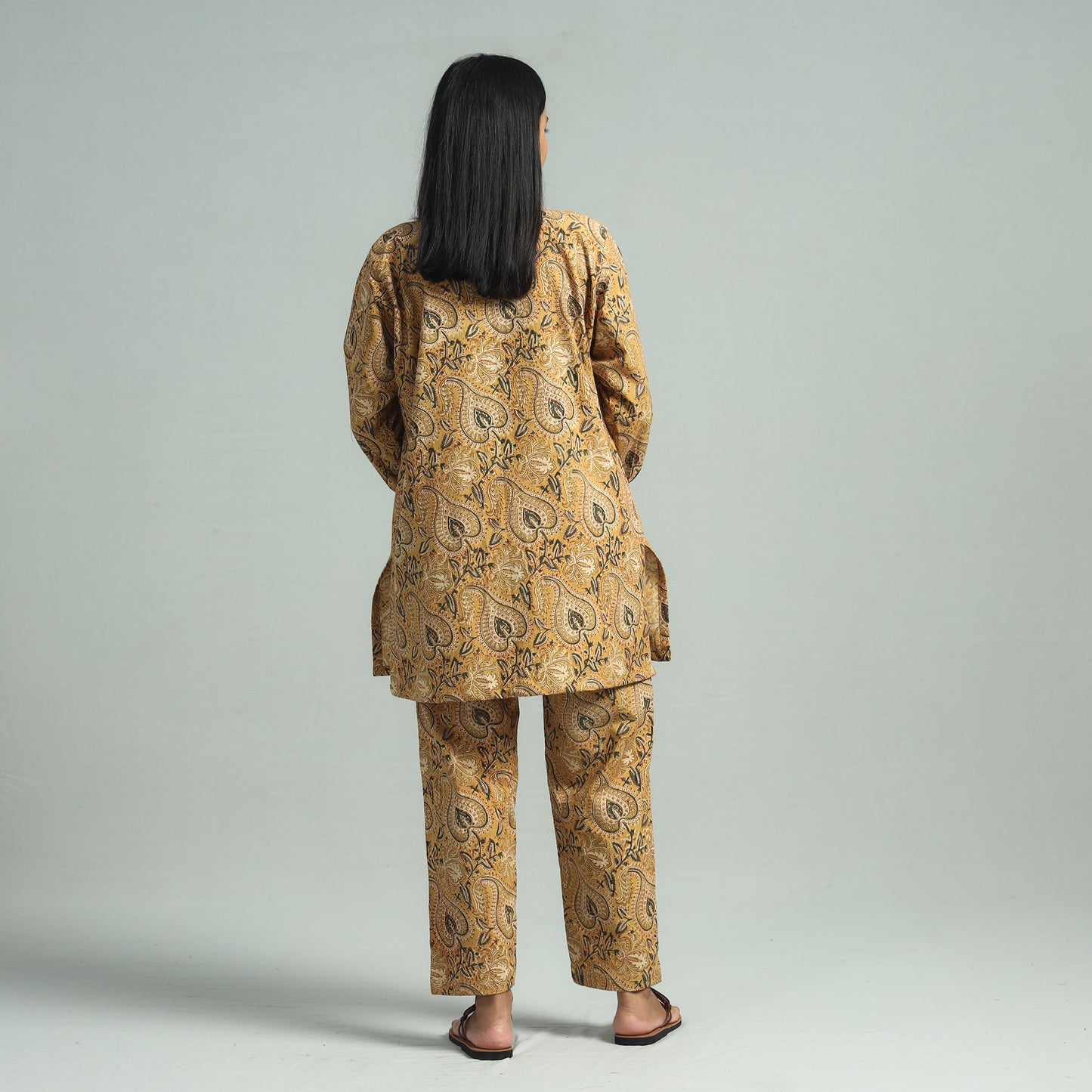 Buy Pedana Kalamkari Block Printed Cotton Co-Ord Set Online at iTokri.com