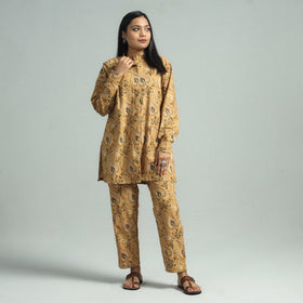 Buy Pedana Kalamkari Block Printed Cotton Co-Ord Set Online at iTokri.com