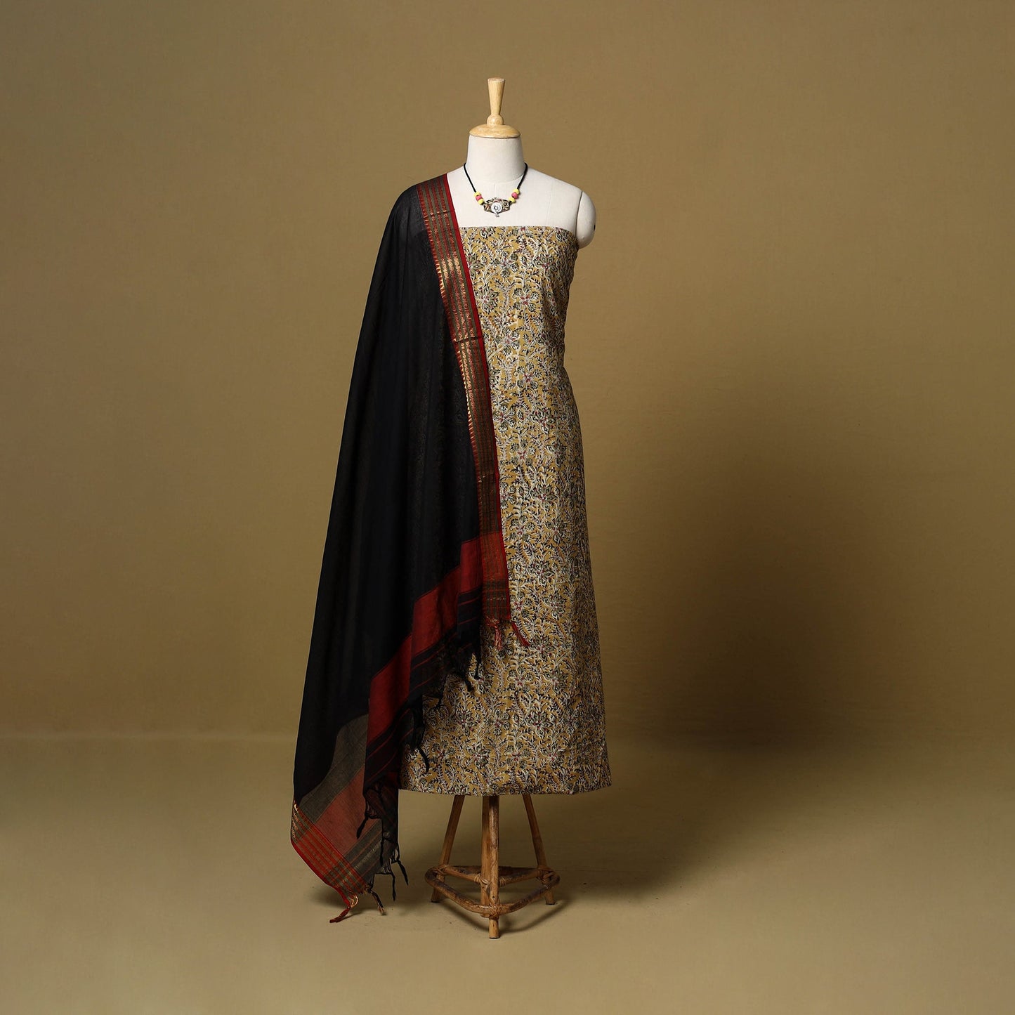 Pedana kalamkari cotton 2pc unstitched dress material