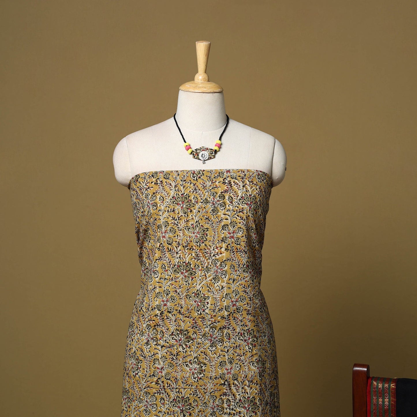 Pedana kalamkari cotton 2pc unstitched dress material