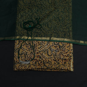 Pedana kalamkari hand block print natural dyed cotton 2pc