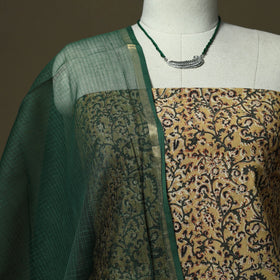 Pedana kalamkari hand block print natural dyed cotton 2pc
