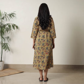 Buy Pedana Kalamkari Block Printed Cotton Dress 12 Online at iTokri.com