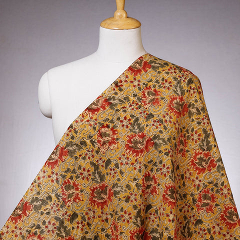 Buy Pedana Kalamkari Block Printed Cotton Fabric Online at iTokri.com