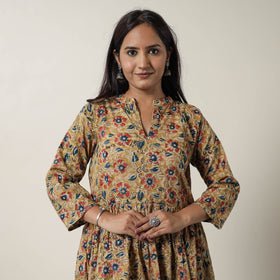 Pedana Kalamkari Block Printed Cotton Flared Dress 01 