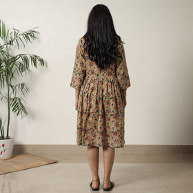 Pedana Kalamkari Block Printed Cotton Flared Dress 01 