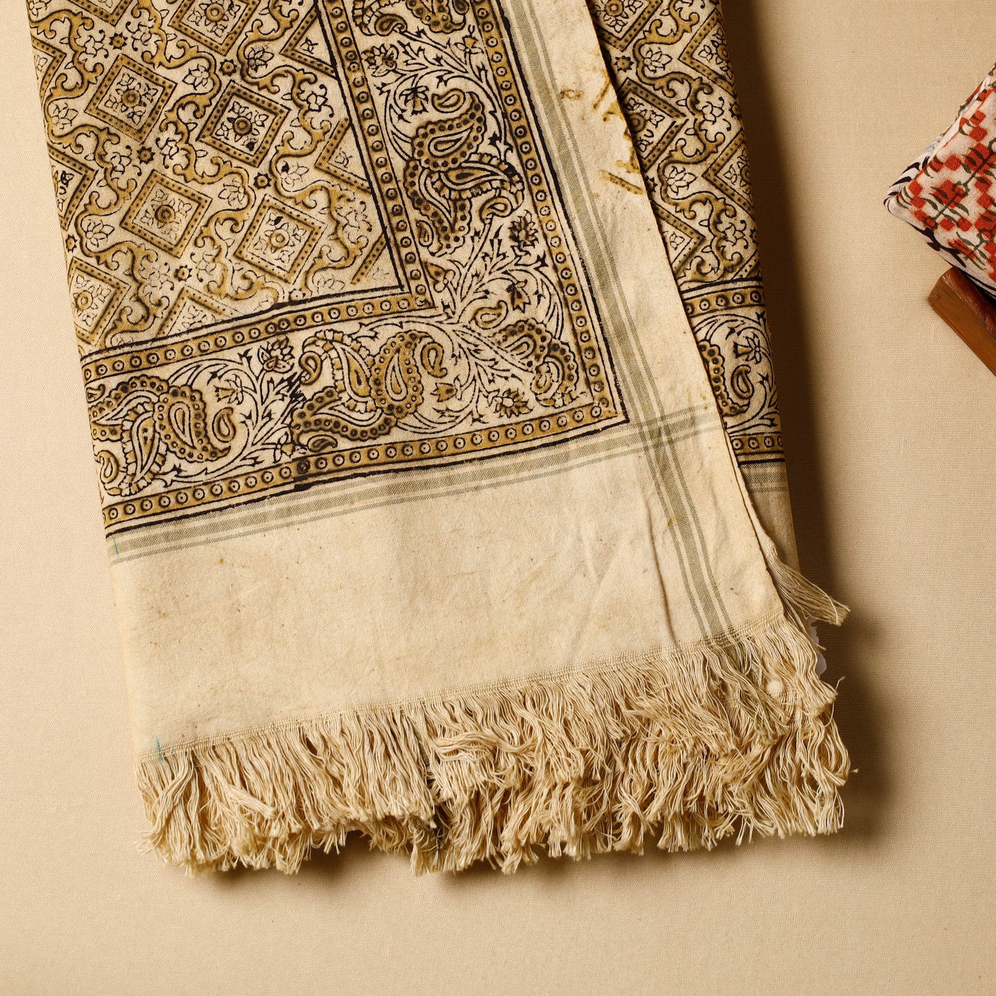  Pedana Kalamkari Block Printed Handloom Cotton Towel 