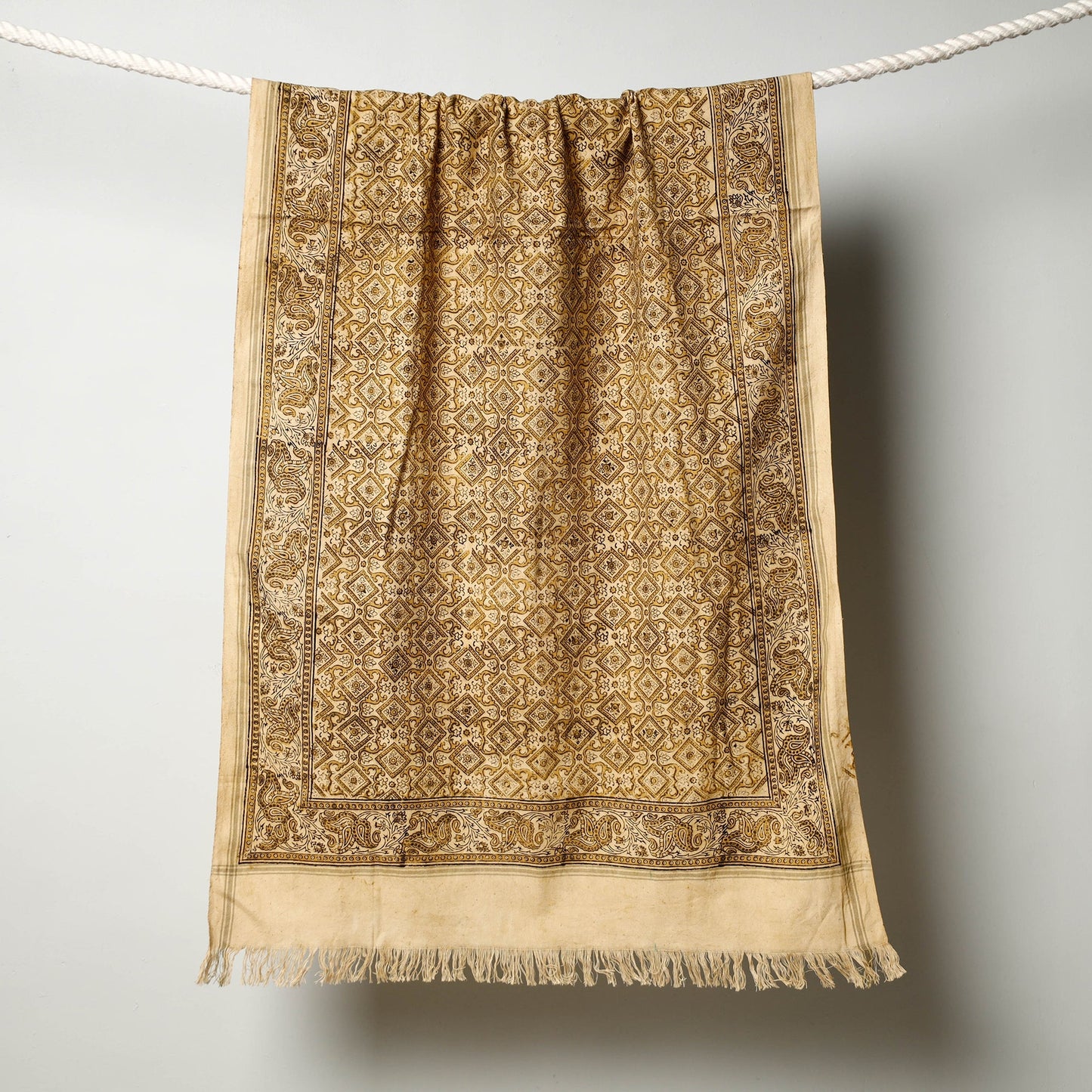  Pedana Kalamkari Block Printed Handloom Cotton Towel 