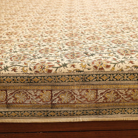  Pedana Kalamkari Block Printing Cotton Double Bed Cover 