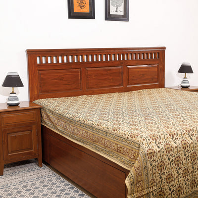  Pedana Kalamkari Block Printing Cotton Double Bed Cover 