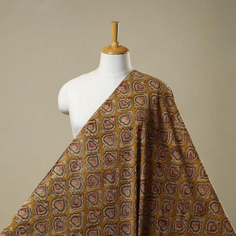 Pedana natural dyed cotton kalamkari fabric 04 - handcrafted