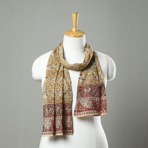 Shop Kalamkari Stoles in Natural Dyed Cotton Online in India