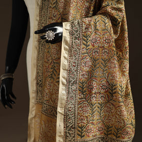 Orange - pedana natural dyed hand kalamkari dupatta