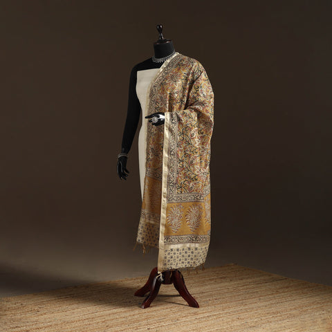 Orange - pedana natural dyed hand kalamkari dupatta