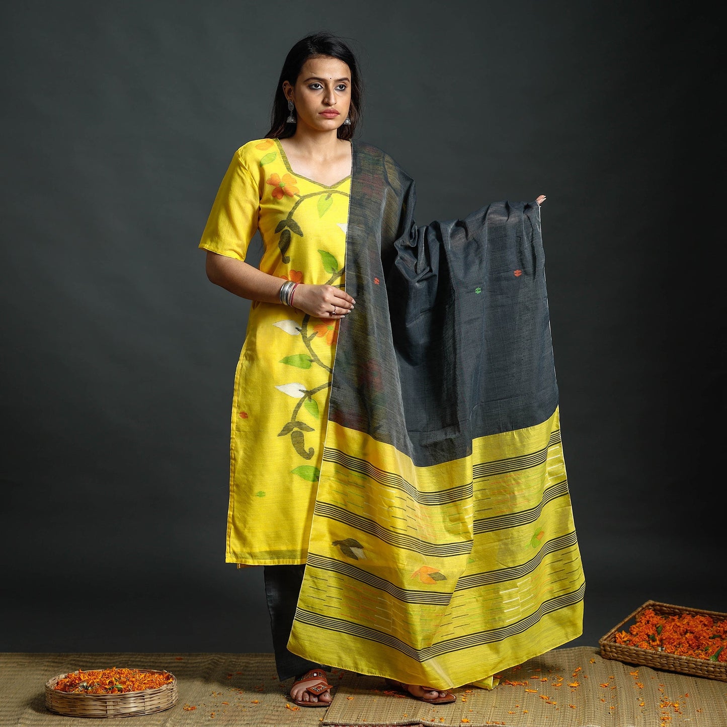 jamdani kurta set