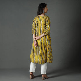 Buy Pipad Block Printed Cotton Long Kurta Online at iTokri.com