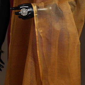 Plain cotton kota doria dupatta 11 - handcrafted