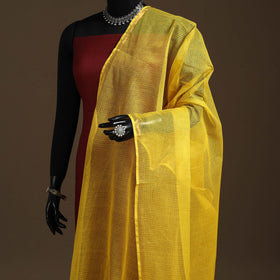 Plain cotton kota doria dupatta 16 - handcrafted