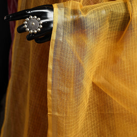 Plain cotton kota doria dupatta 21 - handcrafted