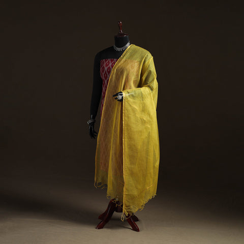 Plain cotton kota doria dupatta 29 - handcrafted